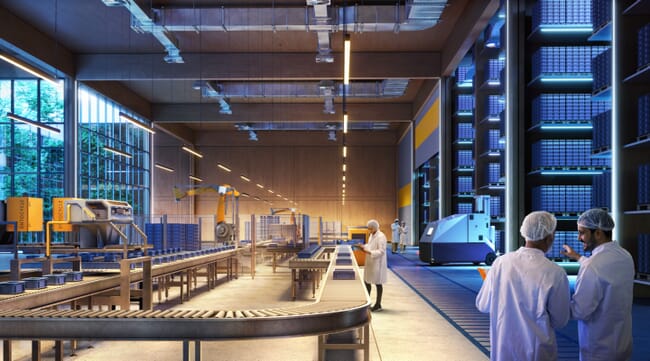 industrial insect farming facility