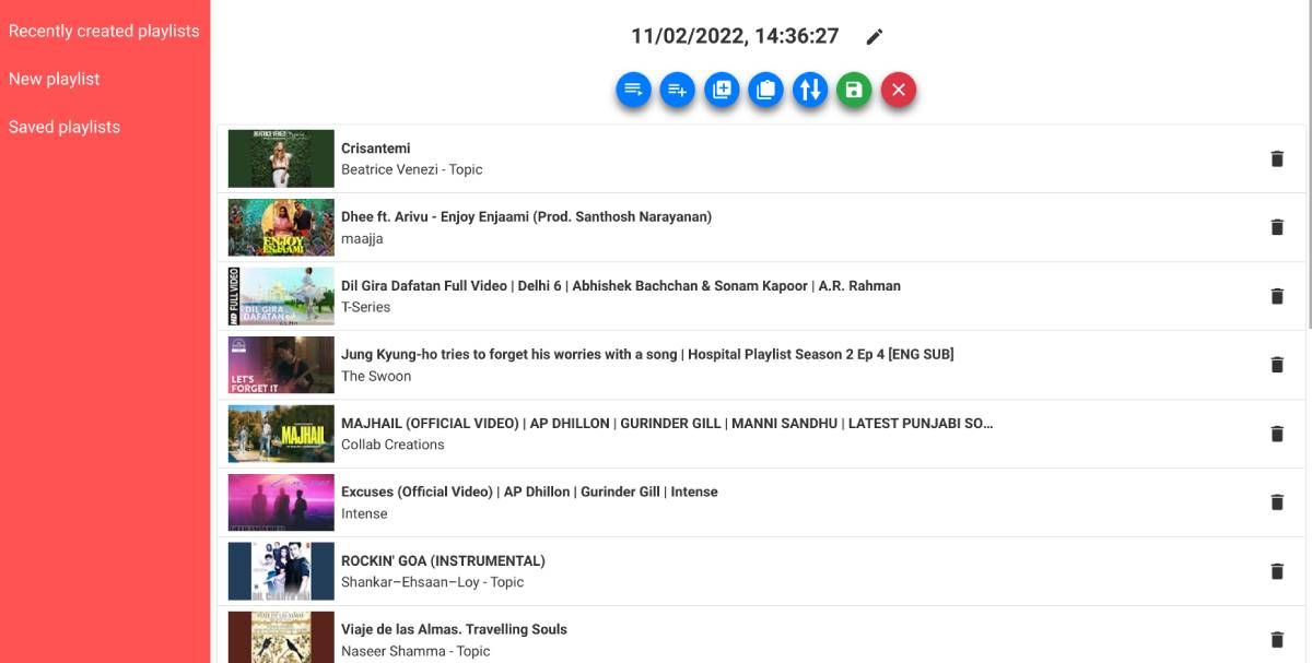 youtube playlist tools