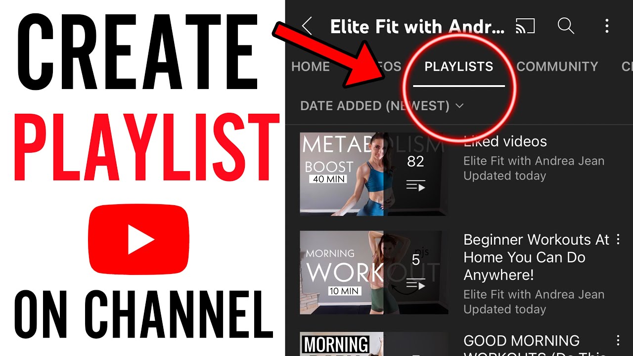 youtube playlist creation