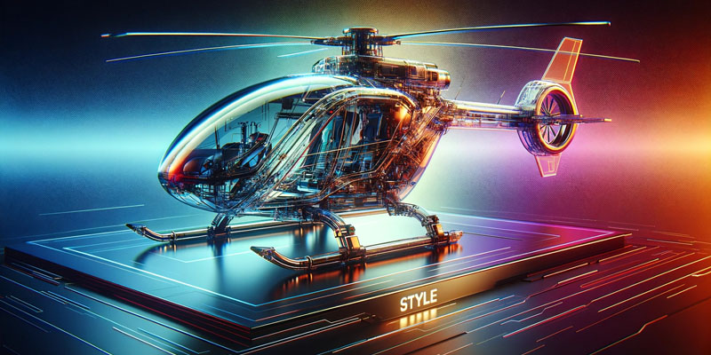futuristische ki technik szenerie