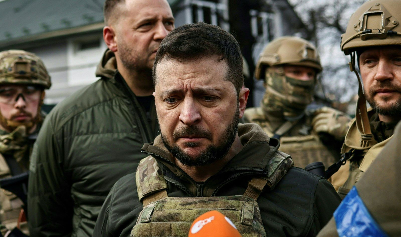 Ukrainian landscape and leader portrait