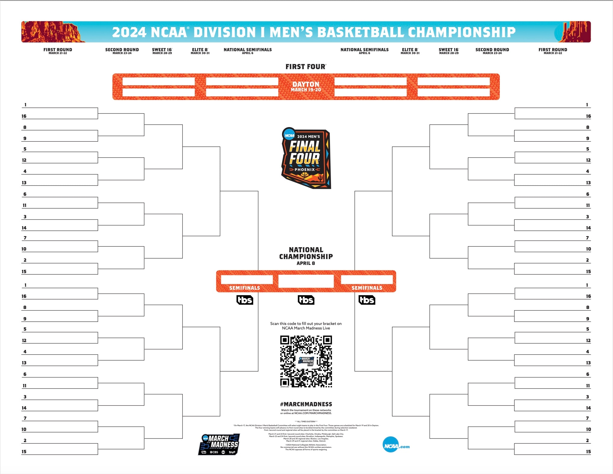 competitive tournament brackets sports
