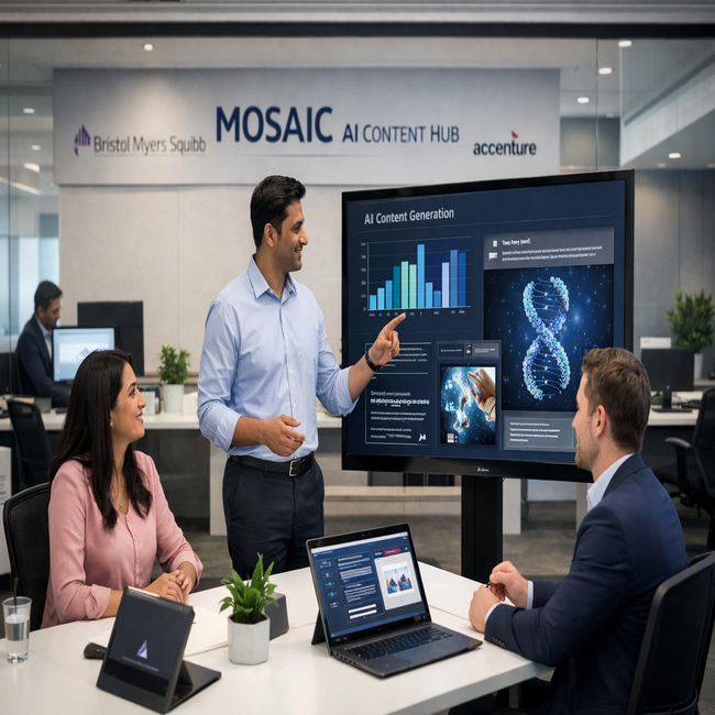 Bristol Myers Squibb and Accenture Open AI-Powered Content Hub in Mumbai
