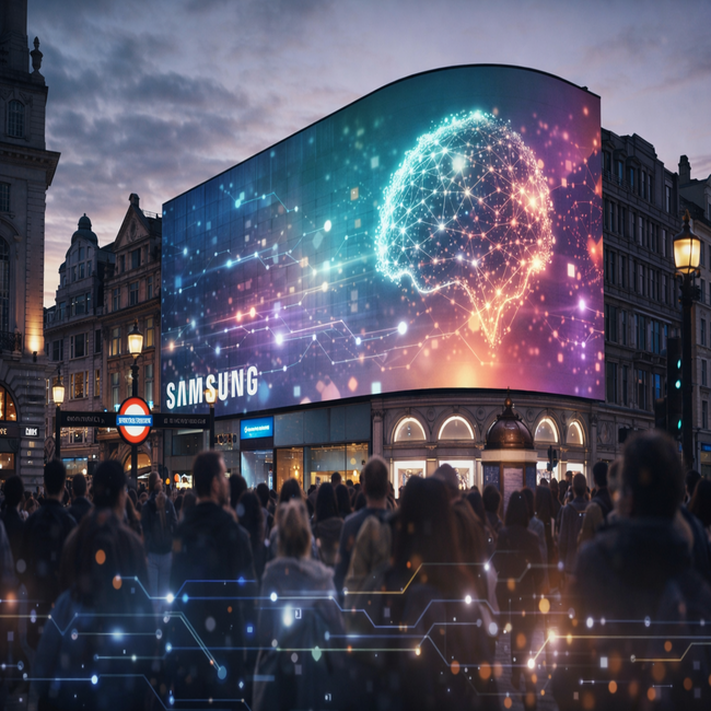 Samsung Unveils Data-Driven AI Experience at London’s Piccadilly Circus