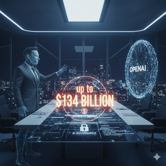 Elon Musk Seeks Up to $134 Billion in Damages in OpenAI Lawsuit