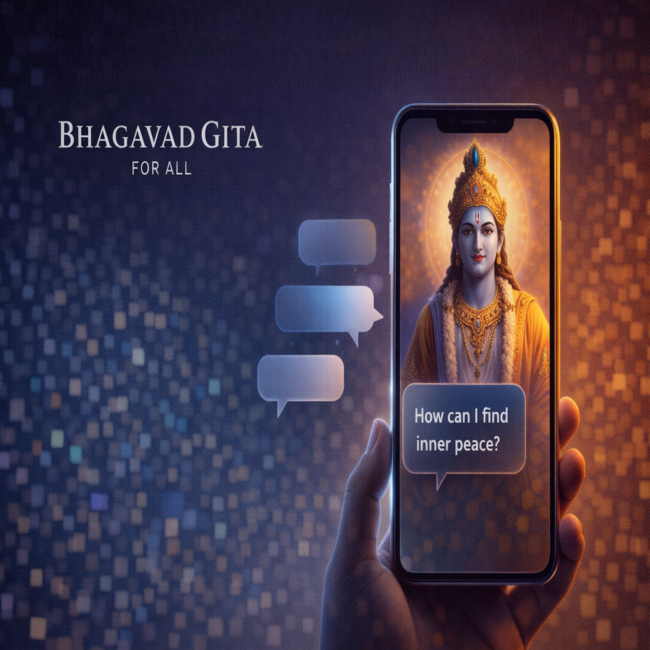 Bhagavad Gita for All Launches My Krishna Chat