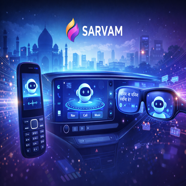 Sarvam Targets Feature Phones, Cars and Smart Glasses