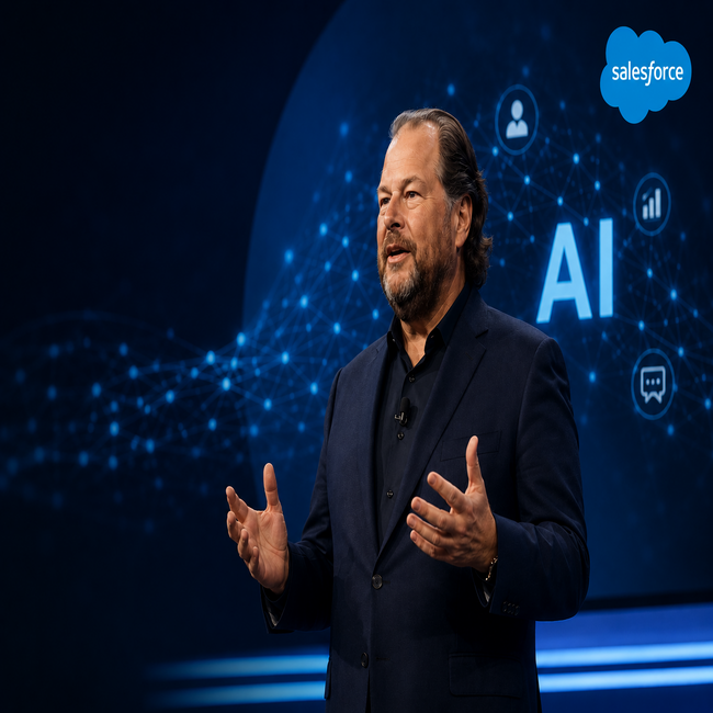 Marc Benioff says AI is Reshaping Salesforce Workforce Strategy