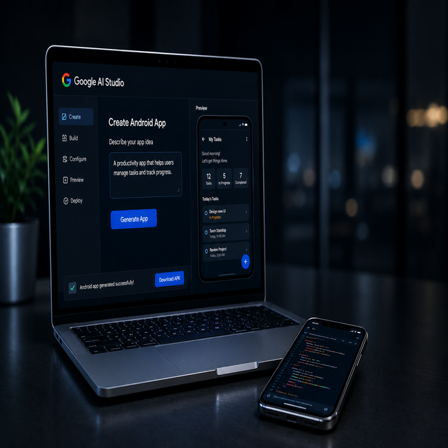 Google AI Studio Now Lets Users Build Android Apps in Minutes