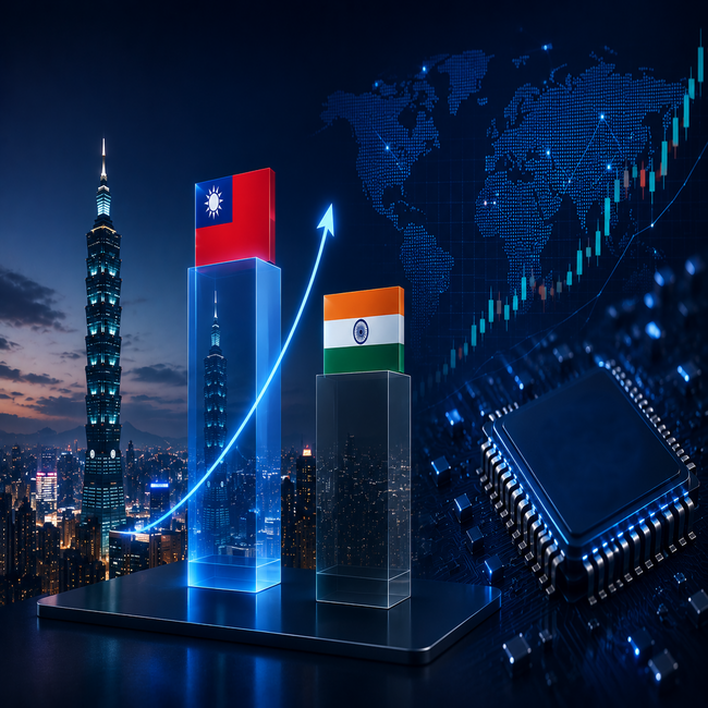 Taiwan Overtakes India