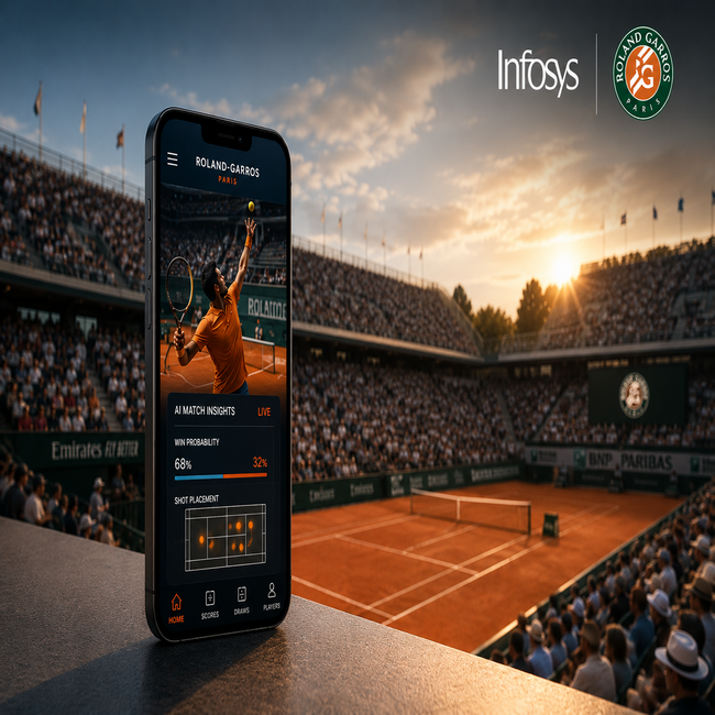 Infosys and Roland-Garros Expand AI-Powered Fan Experience Partnership