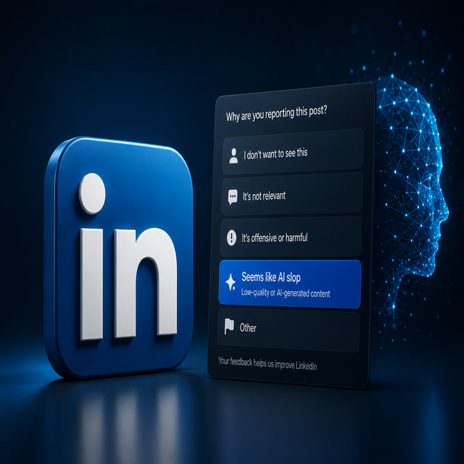 LinkedIn Introduces ‘AI Slop’ Button