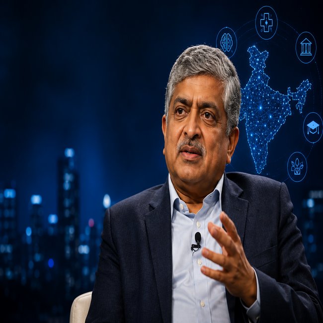 India Can Lead in AI Applications, Not Chips, Says Nandan Nilekani