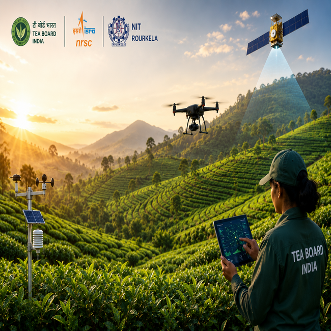 Tea Board, ISRO and NIT Rourkela Partner