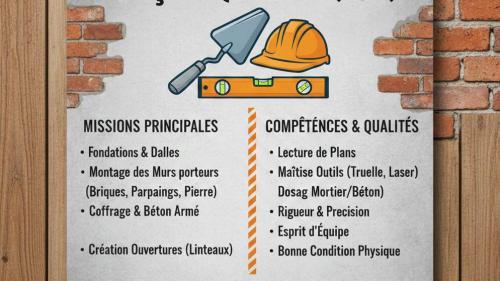 Pole emploi - offre emploi Maçon bâtiment (H/F) - ANDILLY