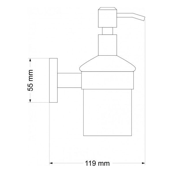 ДОЗАТОР ЗА ТЕЧЕН САПУН НОА INTER CERAMIC / ICA 5363