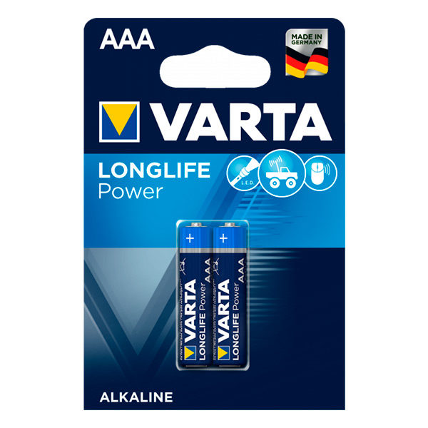 АЛКАЛНИ БАТЕРИИ VARTA LONGLIFE POWER AAA LR03 2 БРОЯ