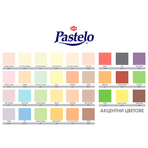 ЛАТЕКС PASTELO ЧЕРВЕН Е 2-80 / 2.5 ЛИТРА