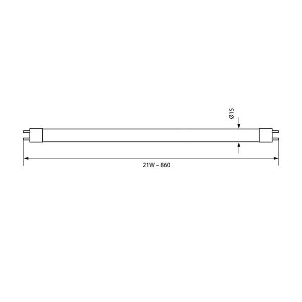ЛУМИНИСЦЕНТНА ТРЪБА F21 T5 - 4200K
