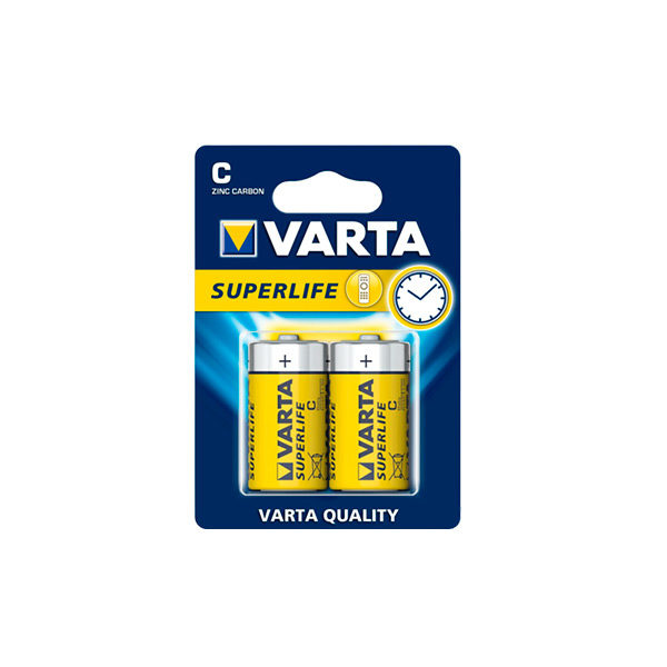 БАТЕРИИ VARTA SUPERLIFE R14 C 2 БРОЯ ФОЛИО / 70407