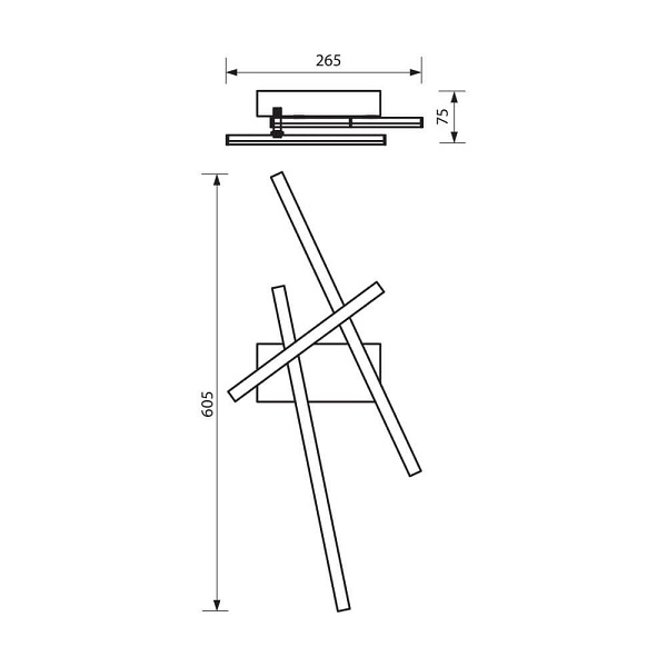 LED ОСВЕТИТЕЛНО ТЯЛО ЗА ТАВАН VECTOR LED 19W CL