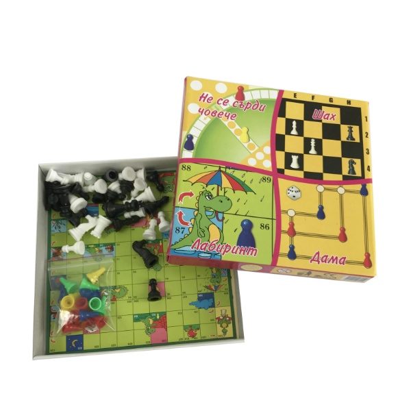 НАСТОЛНА ИГРА 4 В 1
