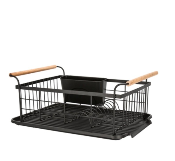СУШИЛНИК ЗА СЪДОВЕ 1 ЕТАЖ G-MATT BLACK 44/32/H20.3СМ 2