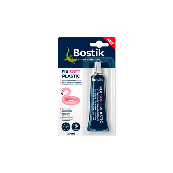 ЛЕПИЛО ЗА МЕКИ ПЛАСТМАСИ BOSTIK 20 МЛ FIX SOFT PLASTIC / 650107