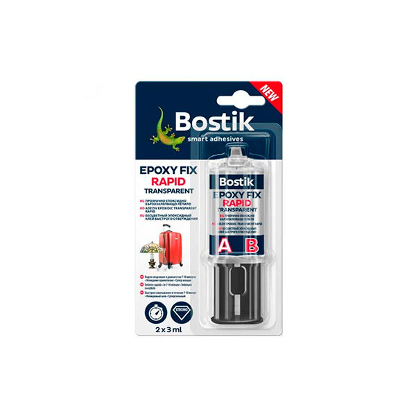 ЕПОКСИДНО ЛЕПИЛО BOSTIK 2К 2Х3 МЛ EPOXY FIX RAPID / 650105