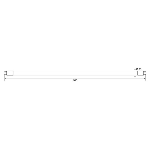 LED ТРЪБА ROYAL 9W T8W-6400K