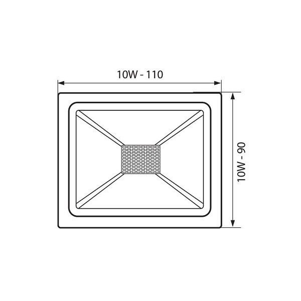 ПРОЖЕКТОР TREND LED 10W/B 6400K