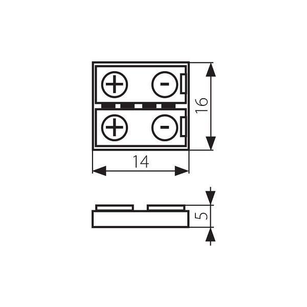 СВЪРЗВАЩ ЕЛЕМЕНТ ЗА LED ЛЕНТИ SMD5050 10MM MIDDLE