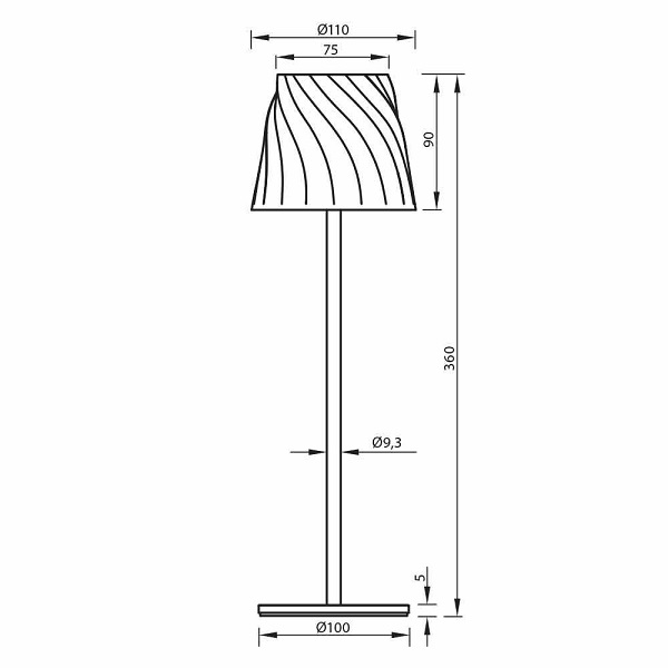 НАСТОЛНА ЛАМПА БЕЗЖИЧНА ESTELLA LED 3W 4000K ТЪМНО ЗЕЛЕНА