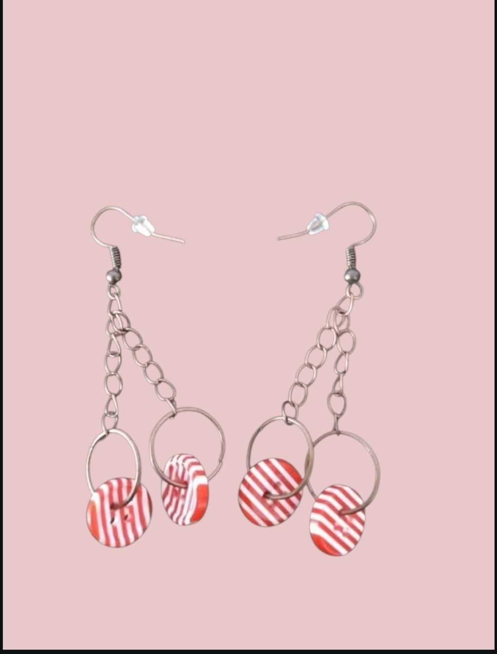 Button Swing Earrings
