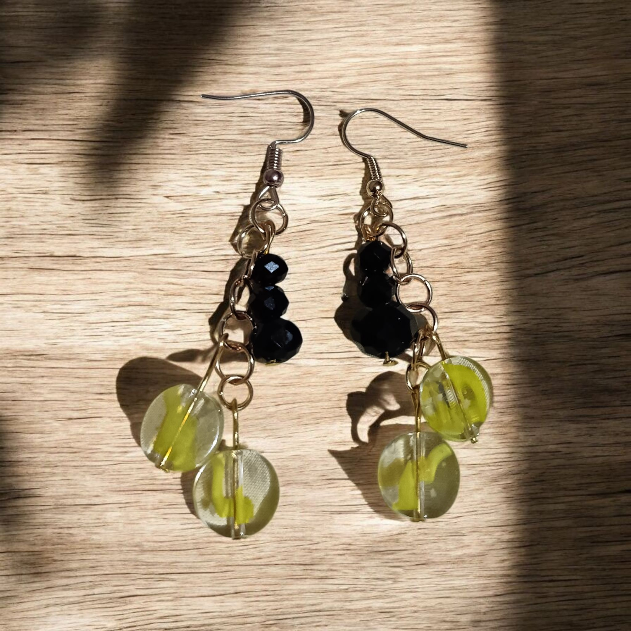 Lime Cascade Earrings