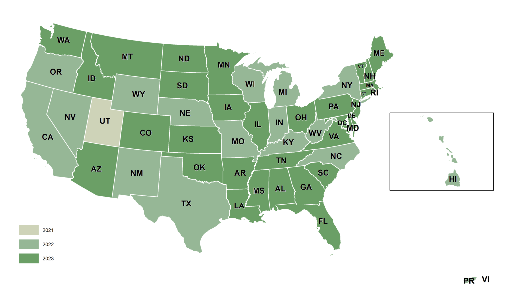 Shared: EarthDefine coverage map (US, 2026)