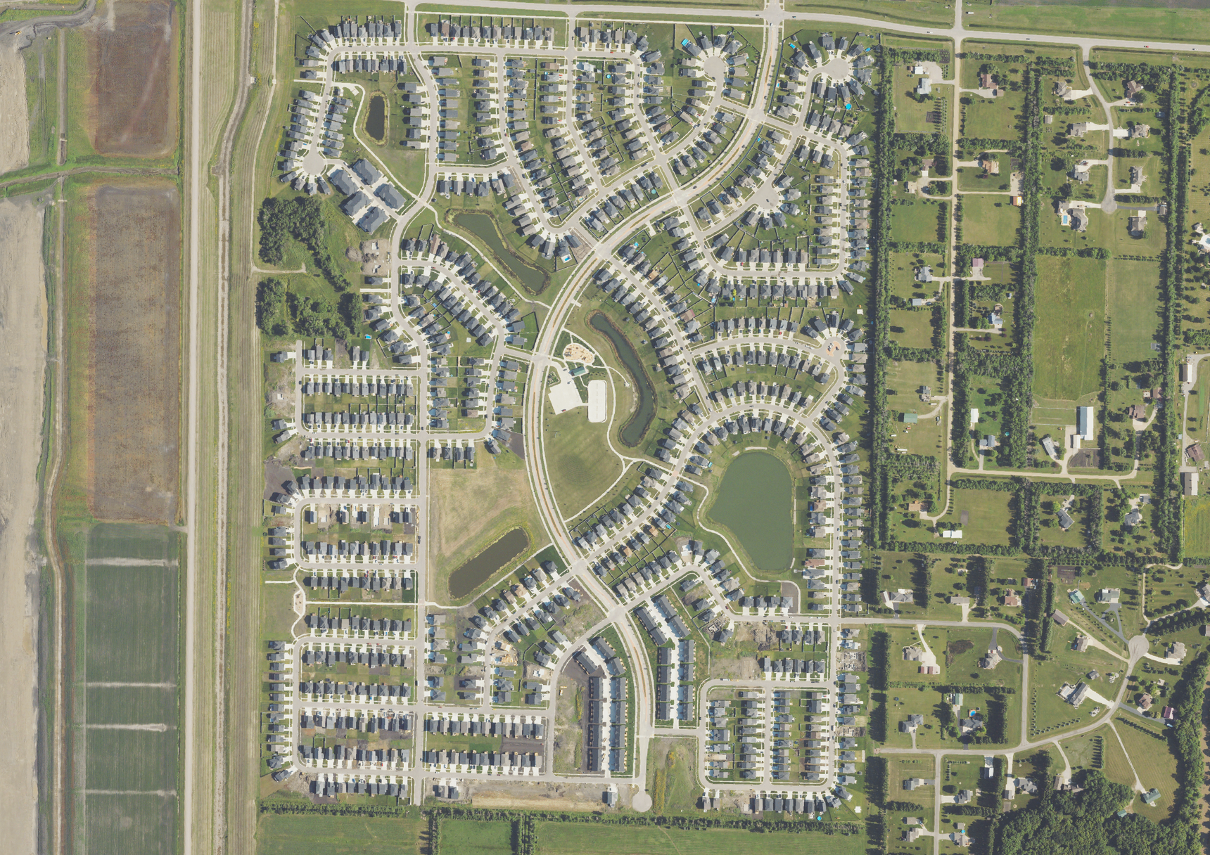 Aerial imagery of West Fargo, ND