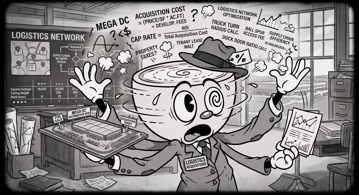 Logistics math cartoon