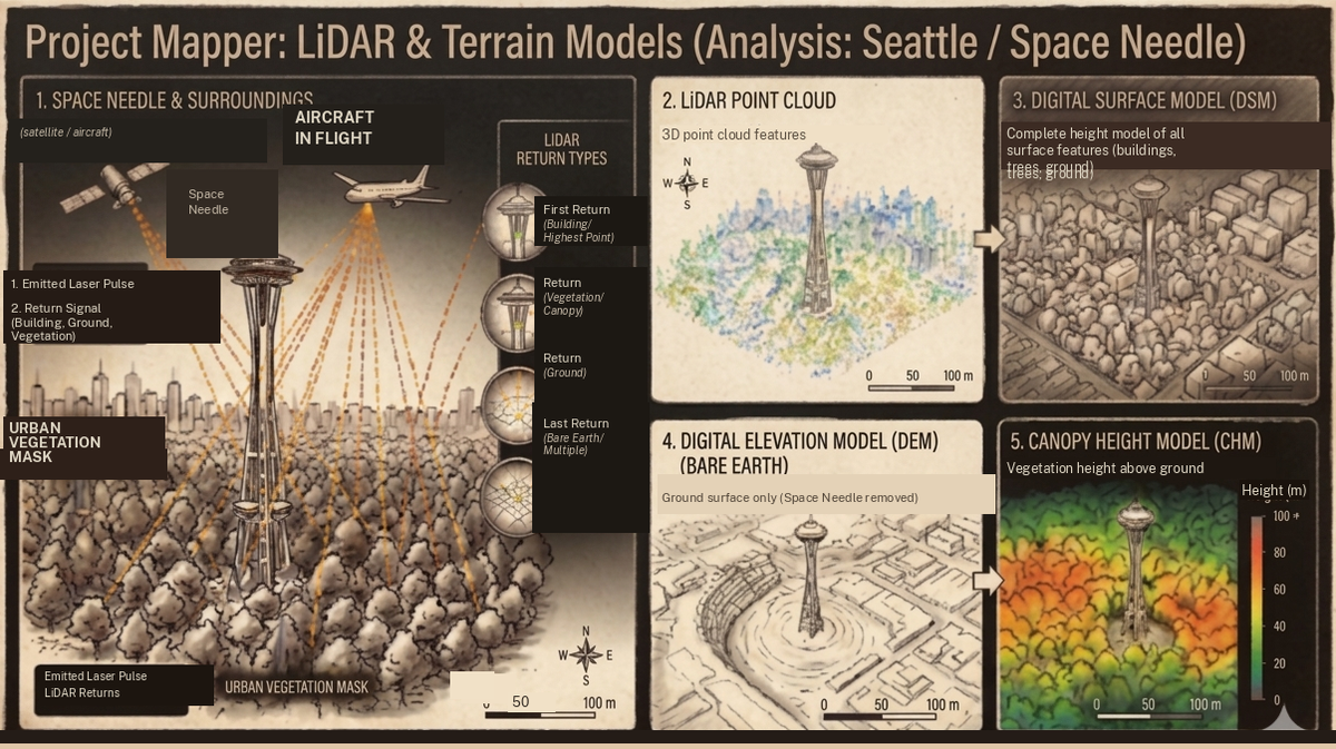 LiDAR (Light Detection and Ranging) is a technology used to create incredibly detailed 3D maps of environments.