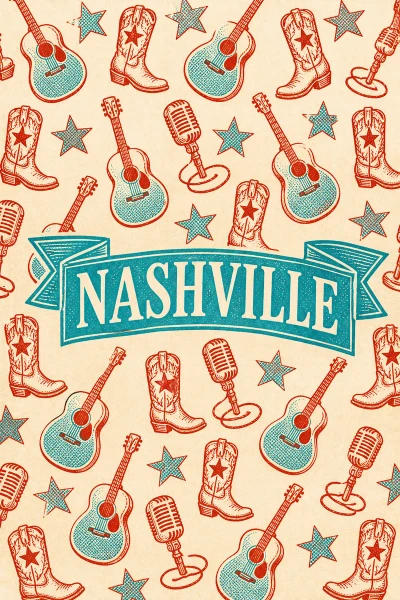 Nashville, Tennessee postcard design 6 of 6 — portrait