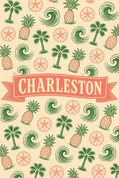 Charleston, South Carolina postcard design 6 of 6 — portrait