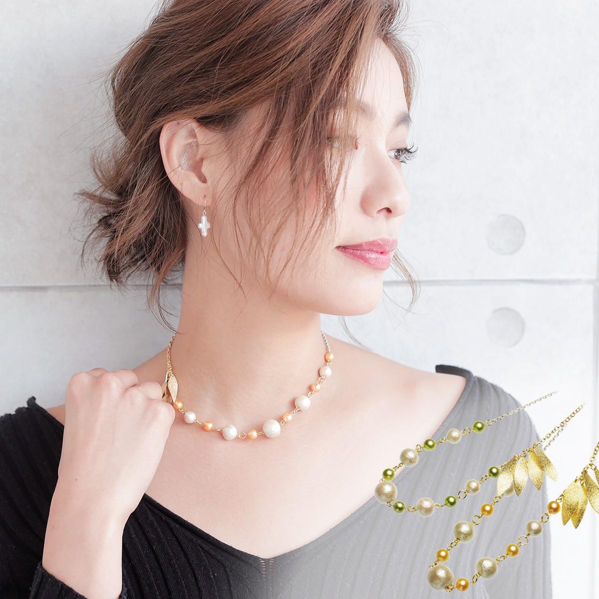 アコヤ真珠 オリジナル デザインネックレス 約6.5-7.0の写真