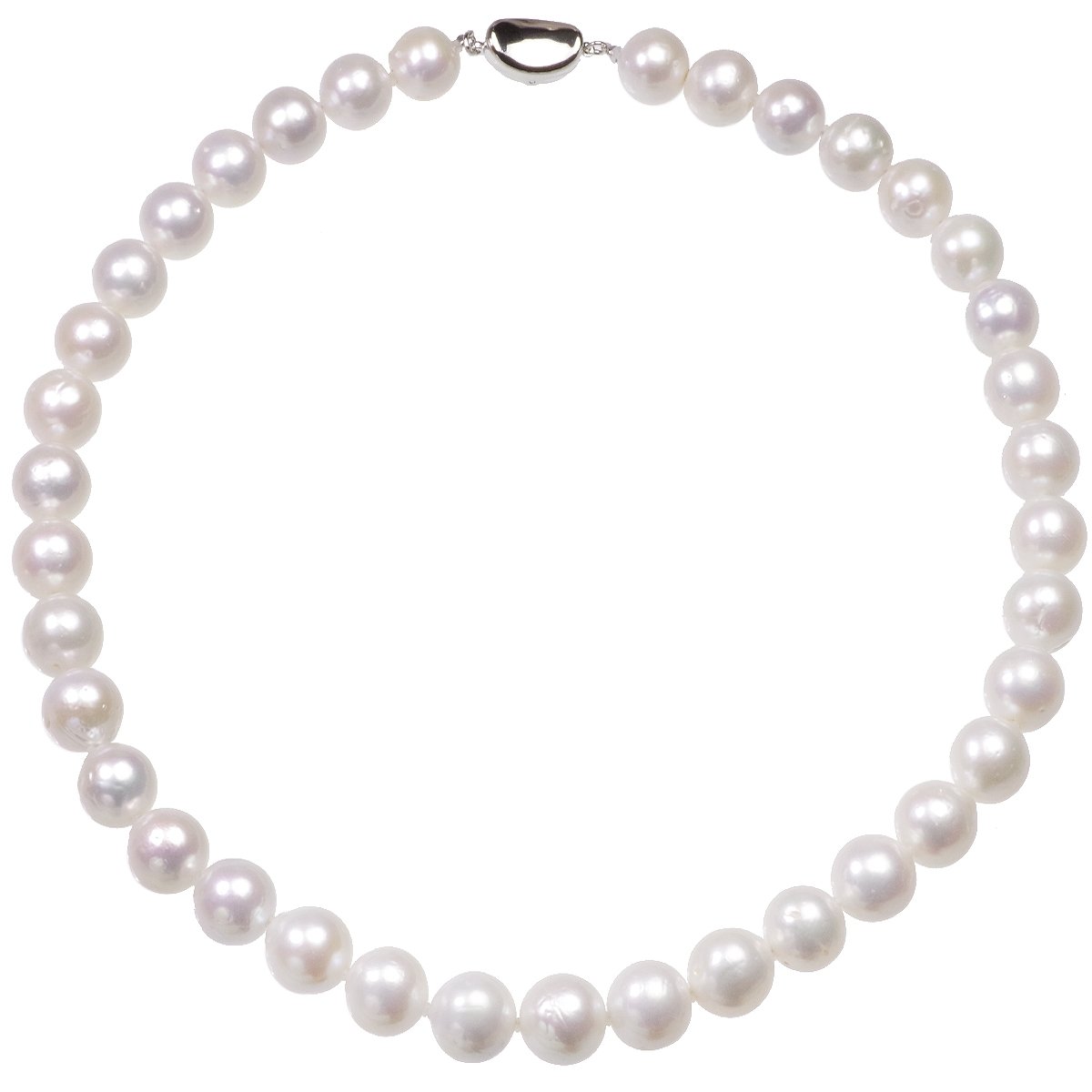 高級 有核淡水真珠 大珠 ネックレス 約10.5-13.0mm シンチュウ 結婚式 冠婚葬祭 葬儀 プレゼント パーティー カジュアル 普段使い 大粒 大ぶりの写真