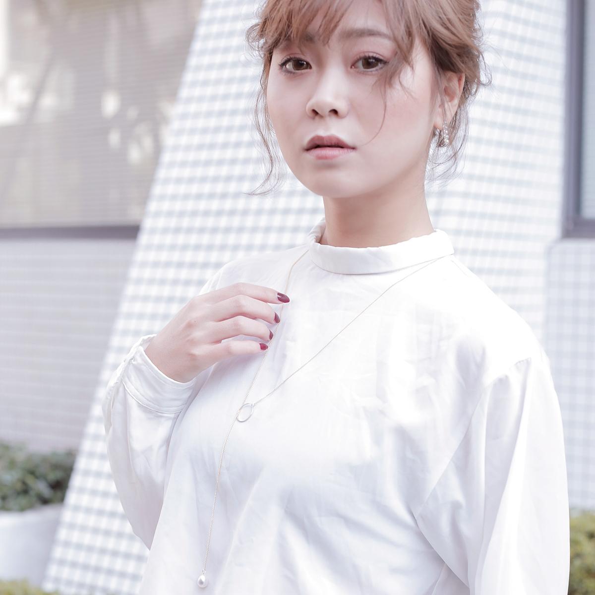 高級 淡水真珠 ロング ラリエットネックレス 約9.0-9.5mm ゴールドフィールド K14GF 結婚式 冠婚葬祭 クリスマス Xmas プレゼント 本真珠 カジュアル 6月誕生石の写真
