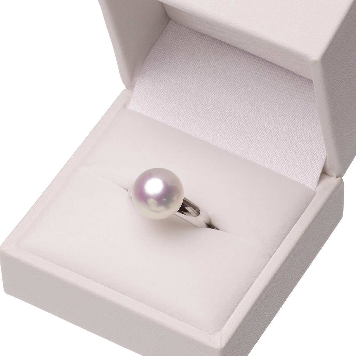 南洋 白蝶真珠 パールリング 約11.0mm プラチナ pt900 南洋真珠 指輪 結婚式 葬儀 冠婚葬祭 成人式 卒業 入園 入学式 母の日 プレゼント 本真珠 カジュアル 6月誕生石 金属アレルギー対応の写真