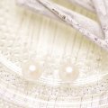 パール ノンホールピアス アコヤ真珠 透明 イヤリング 約7.5mm ピアス風の写真