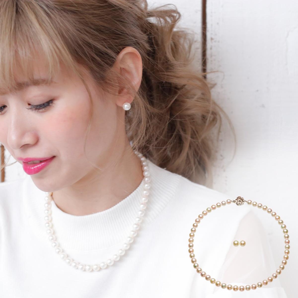 SELECT JEWELRY アコヤパール 真珠 ネックレス SV レディース