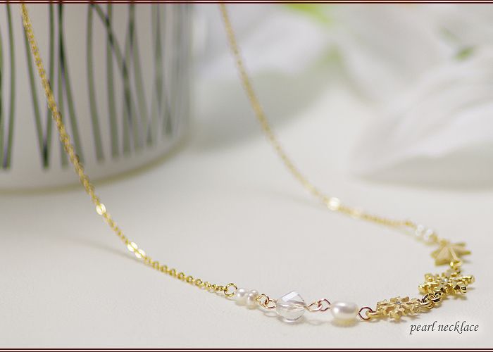 淡水真珠オリジナルデザインネックレスの写真