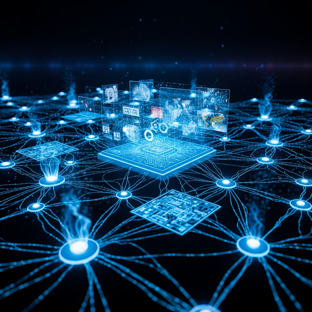 AI technology processing and analyzing real estate photos