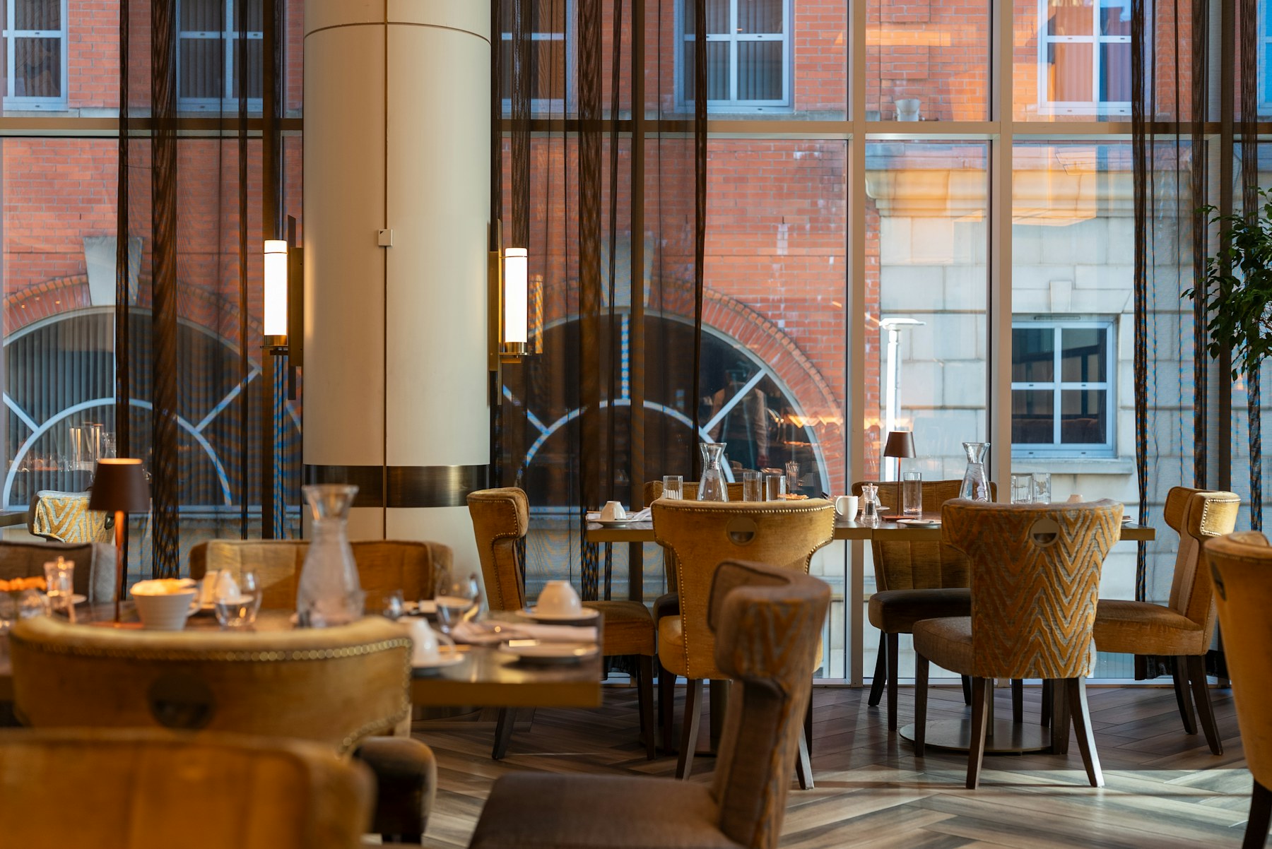 The dining room in late-afternoon light.